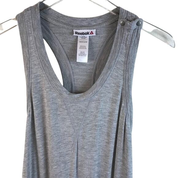 Reebok Ideal Training Romper In Heather Gray Size XS - Picture 2 of 8